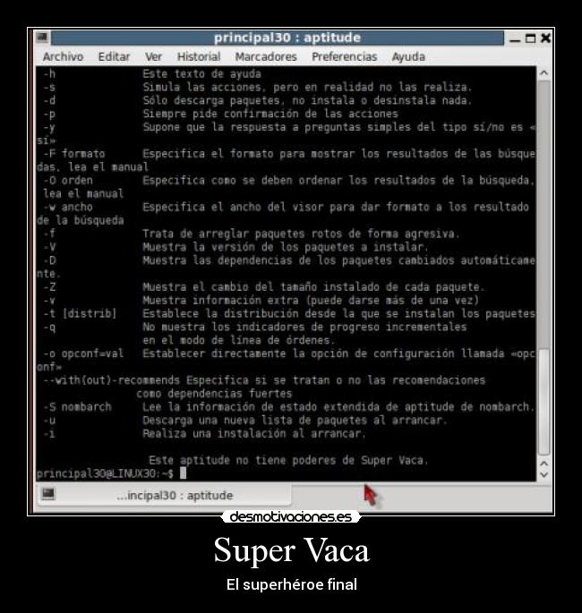 carteles ubuntu linux vaca super desmotivaciones