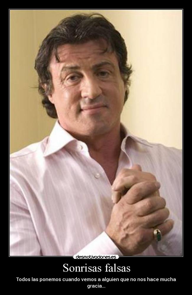 Sonrisas falsas -