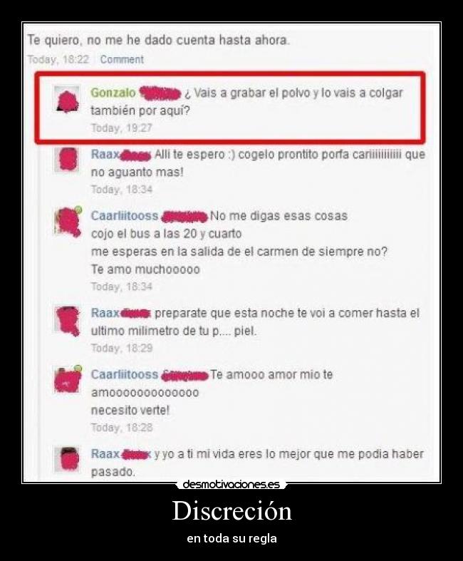 Discreción - en toda su regla