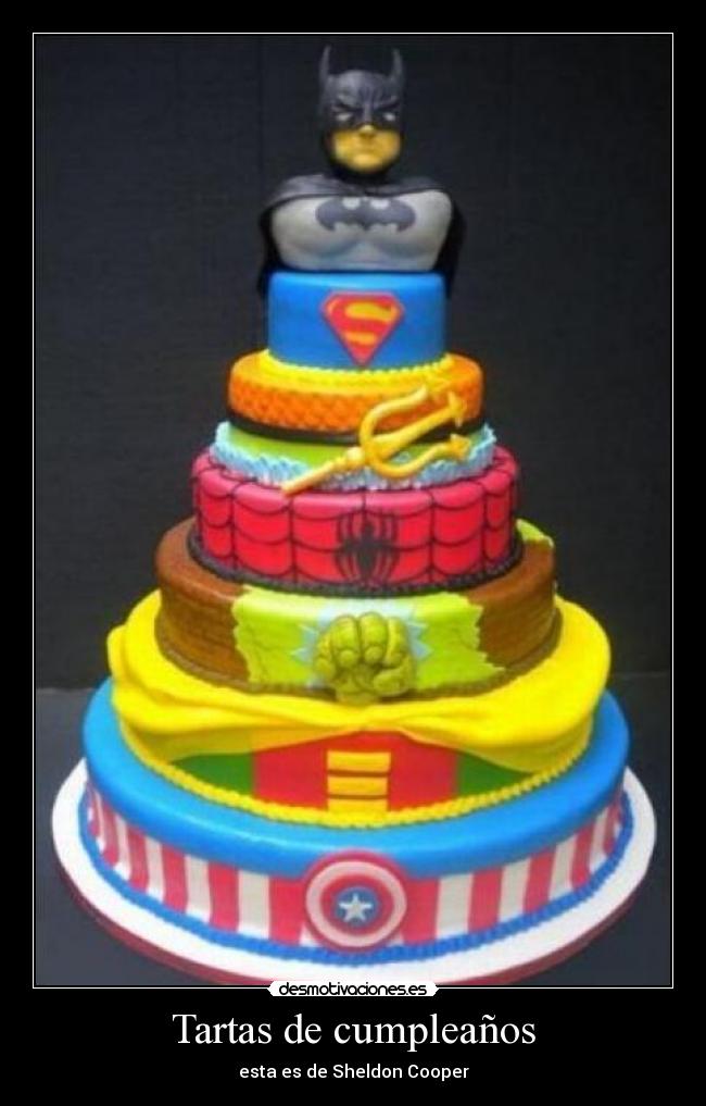 Tartas de cumpleaños - esta es de Sheldon Cooper