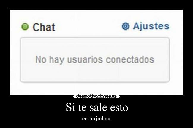 Si te sale esto -