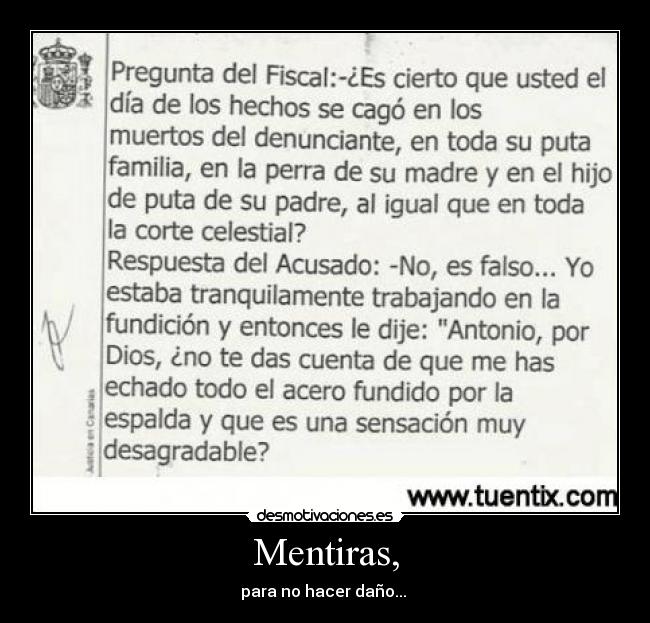 Mentiras, - 