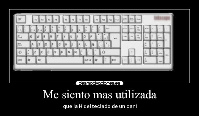 carteles siento mas utilizada que del teclado cani desmotivaciones