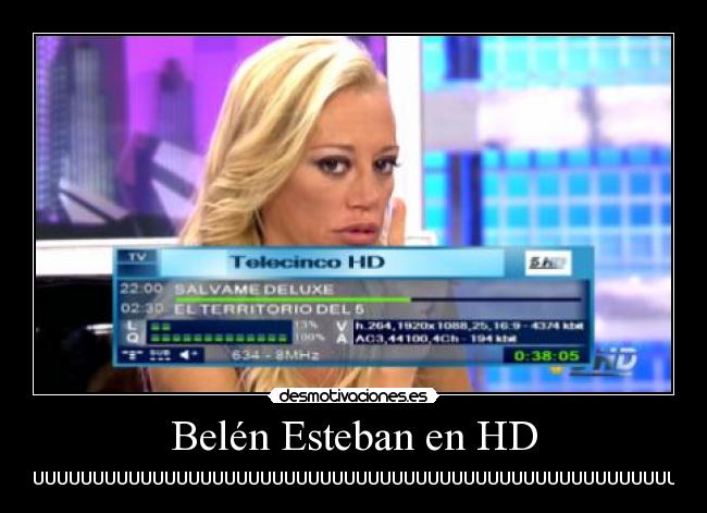 carteles belen esteban hd telecinco desmotivaciones