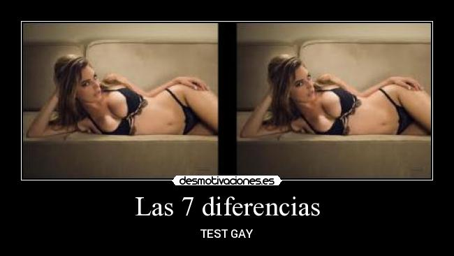 Las 7 diferencias - TEST GAY