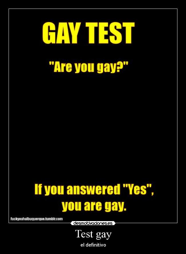 Test gay - el definitivo