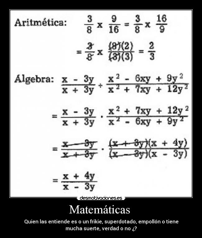 Matemáticas -