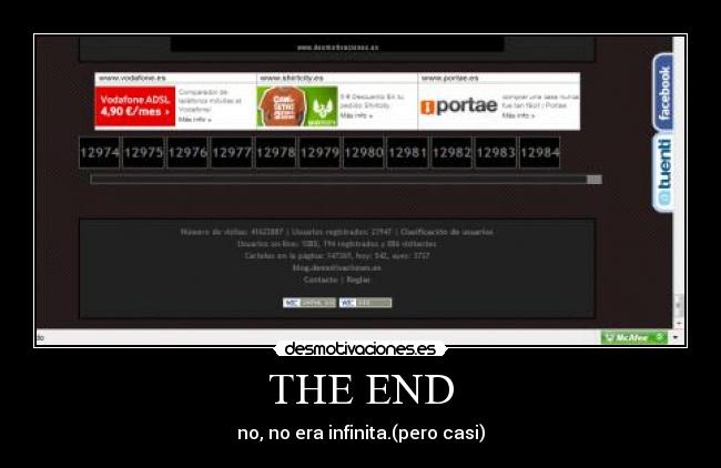THE END - no, no era infinita.(pero casi)