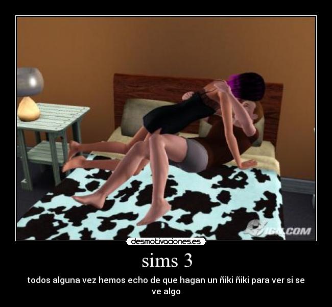 carteles sims3 niki niki desmotivaciones