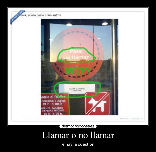 Llamar o no llamar - 