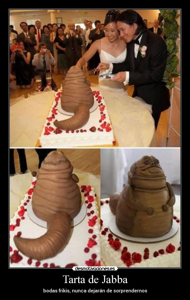 Tarta de Jabba - bodas frikis, nunca dejarán de sorprendernos