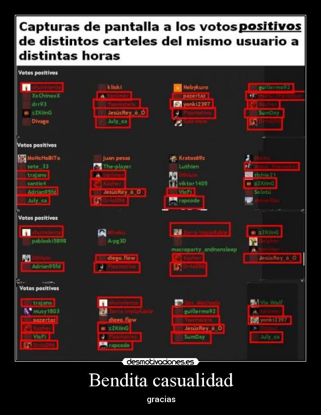 Bendita casualidad - gracias