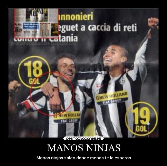 MANOS NINJAS - Manos ninjas salen donde menos te lo esperas