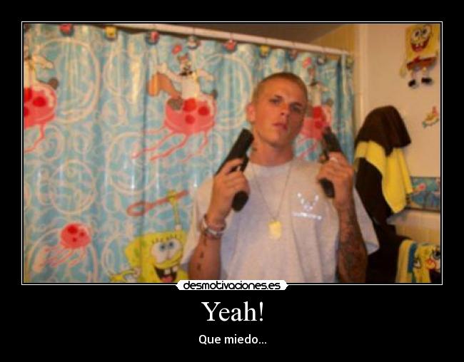 carteles bob esponja pistolas gangsta desmotivaciones