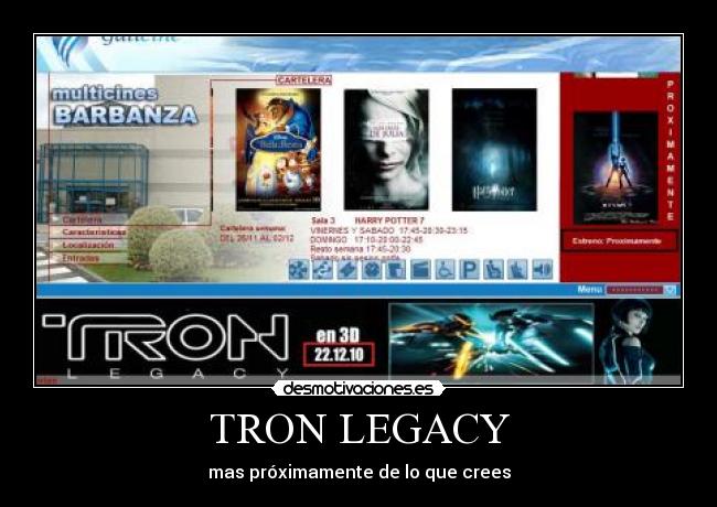 TRON LEGACY - mas próximamente de lo que crees