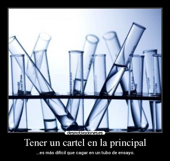 Tener un cartel en la principal - 