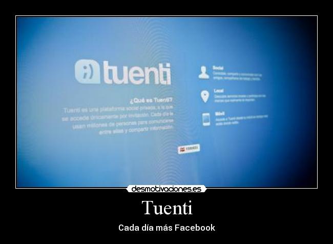 Tuenti - Cada día más Facebook
