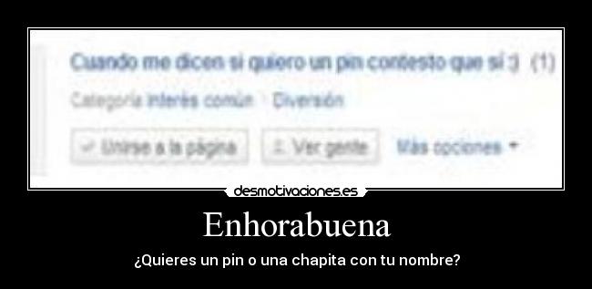 Enhorabuena -