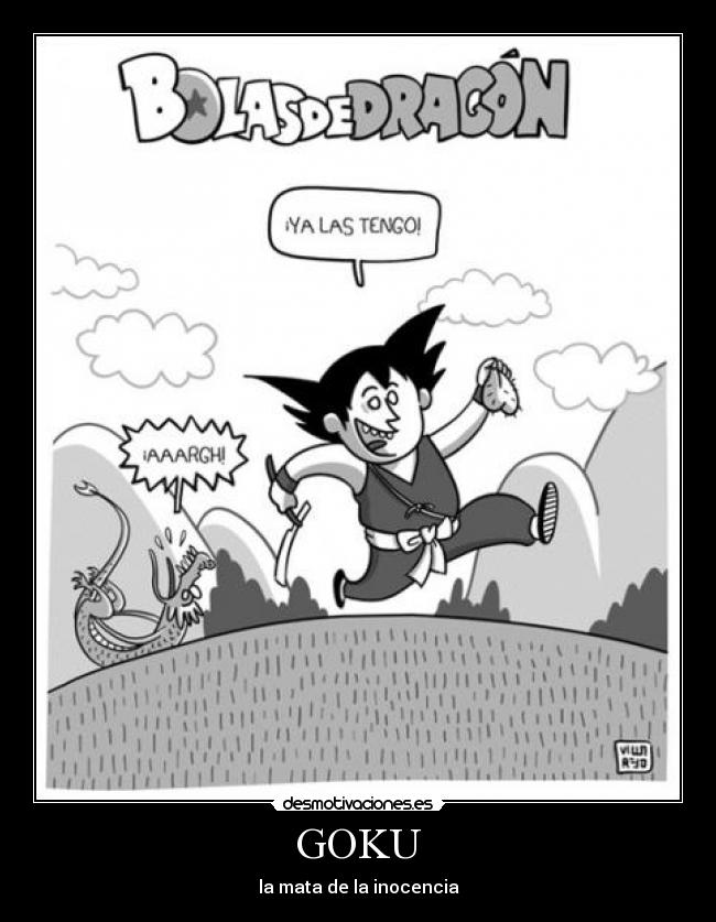 carteles goku dragon ball bolas del dragon desmotivaciones