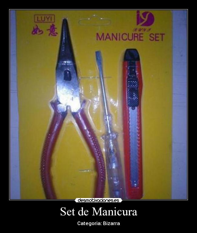 Set de Manicura - Categoria: Bizarra