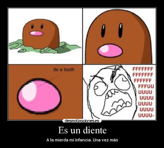 carteles diglett tooth diente pokemon desmotivaciones