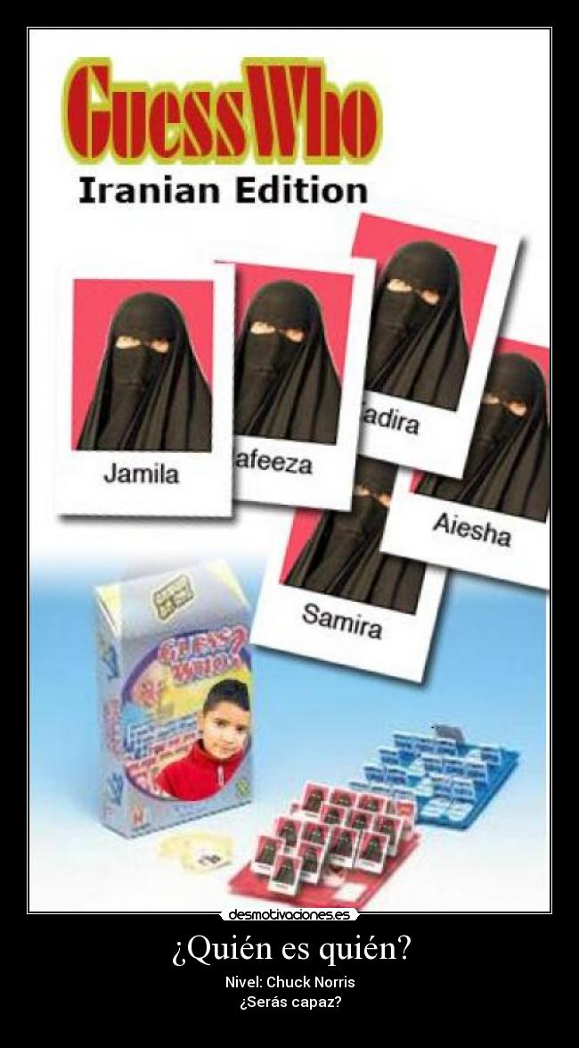 ¿Quién es quién? - Nivel: Chuck Norris
¿Serás capaz?