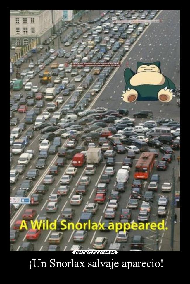carteles snorlax pokemon desmotivaciones