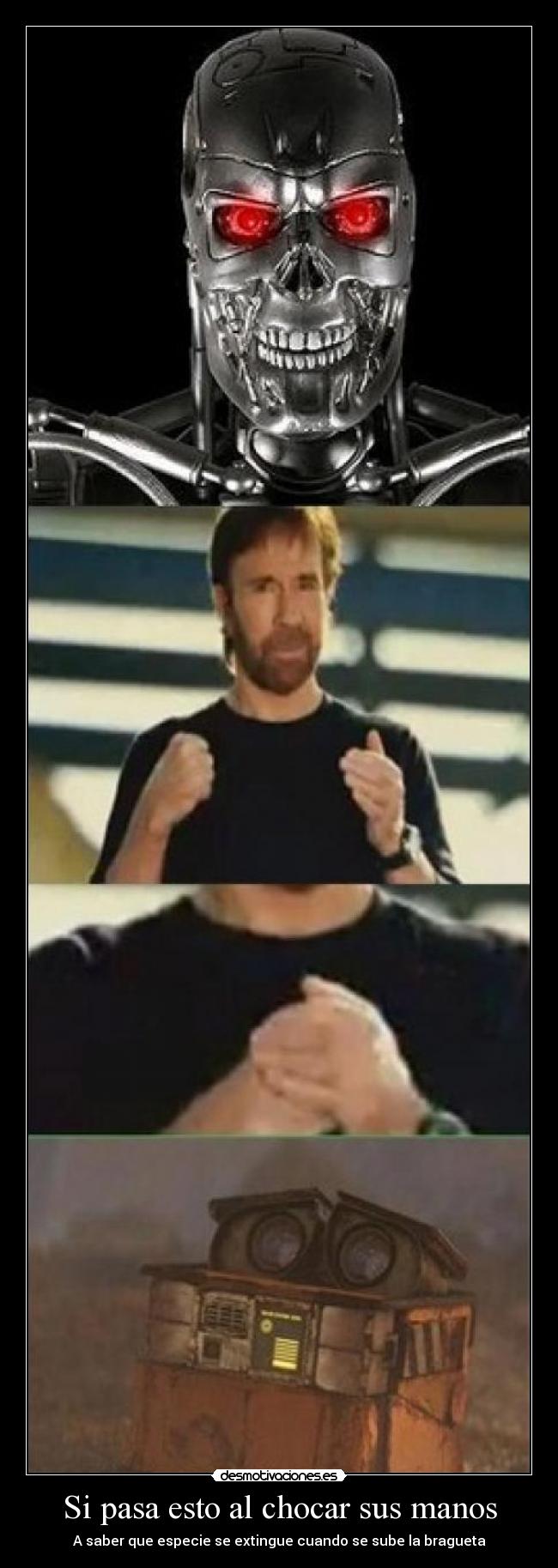 Si pasa esto al chocar sus manos -