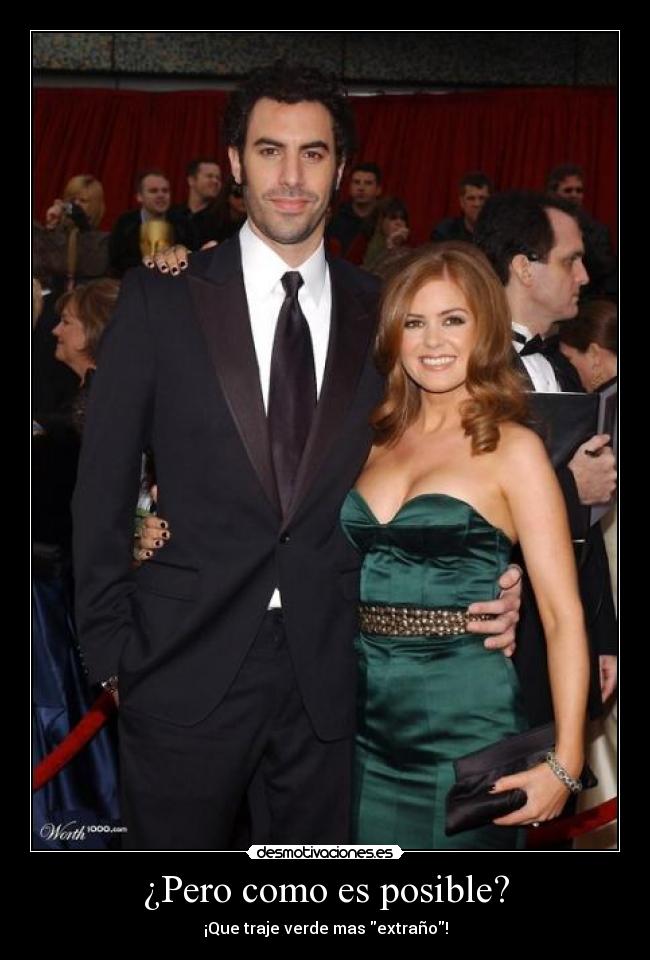 ¿Pero como es posible? - ¡Que traje verde mas extraño!