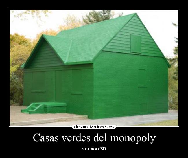 Casas verdes del monopoly -