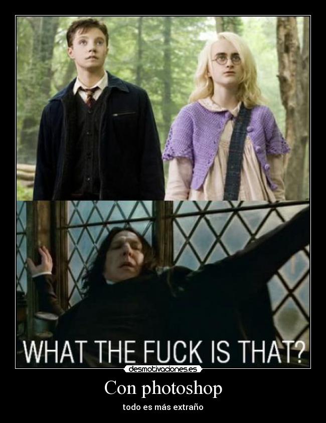 carteles harry potter luna lovegood severus snape desmotivaciones