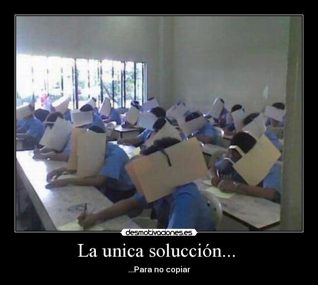 La unica solucción...  - 