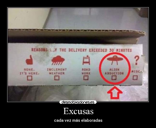 Excusas -