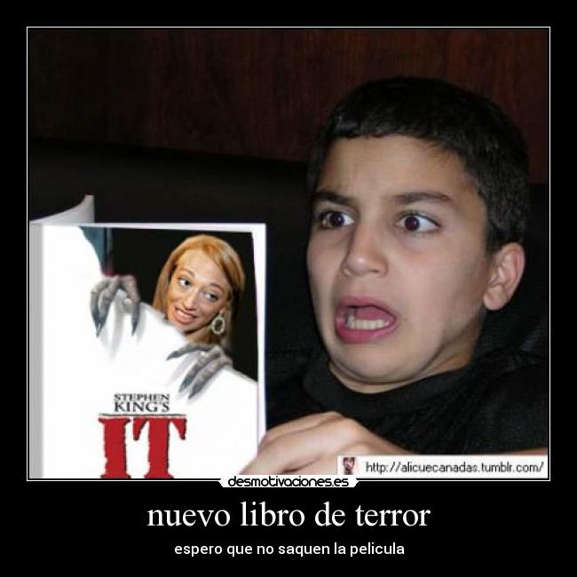 nuevo libro de terror - espero que no saquen la pelicula