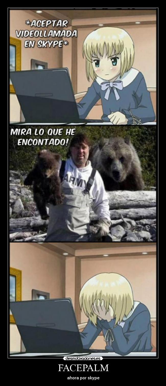 FACEPALM - ahora por skype