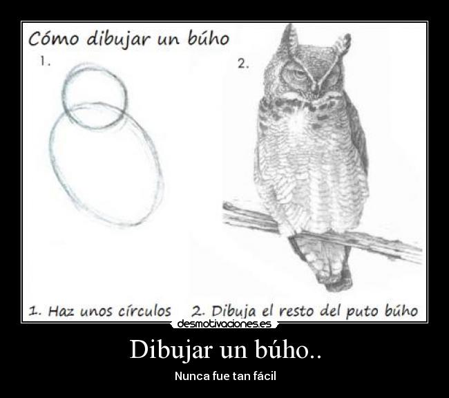 Dibujar un búho.. -