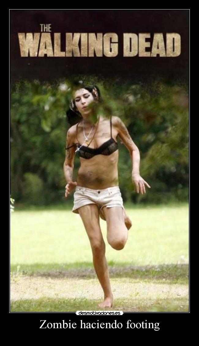 Zombie haciendo footing -