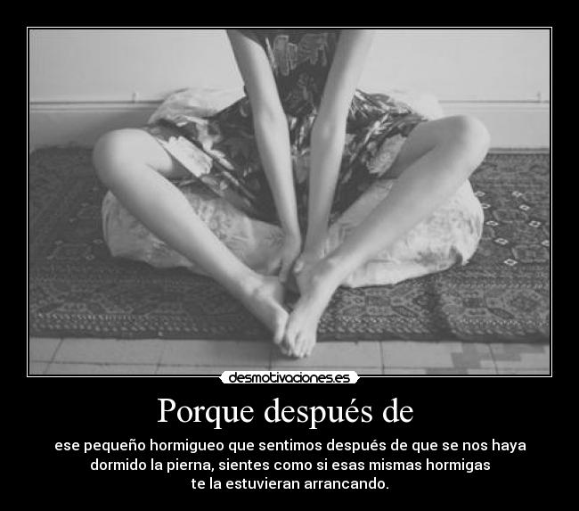 Porque después de -