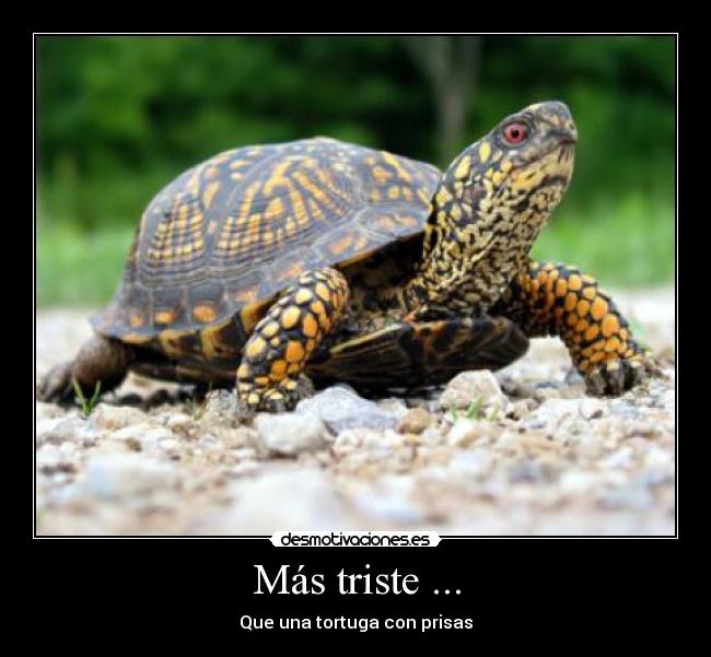 Más triste ... -