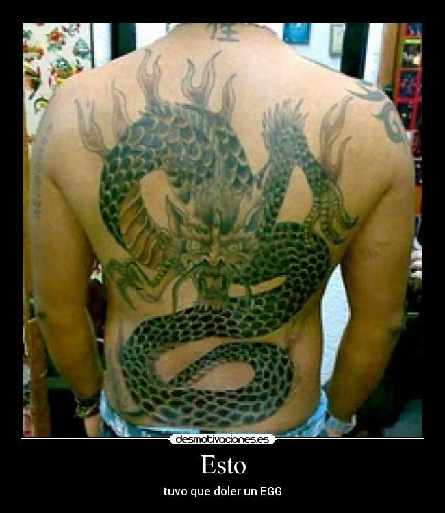 Esto - tuvo que doler un EGG