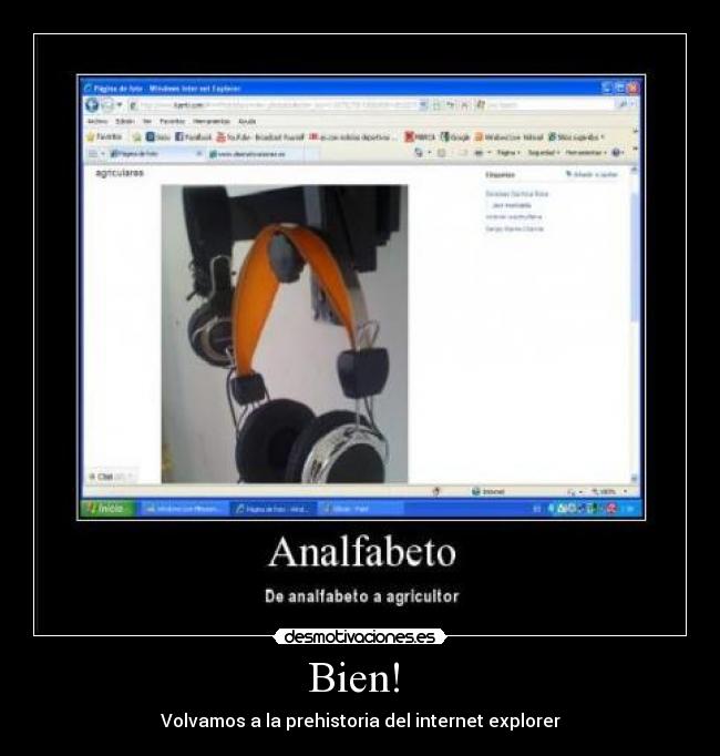 Bien!  - Volvamos a la prehistoria del internet explorer