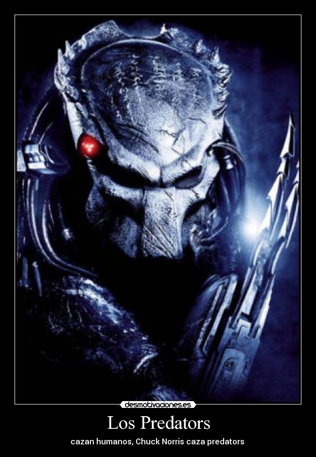 Los Predators - cazan humanos, Chuck Norris caza predators 
