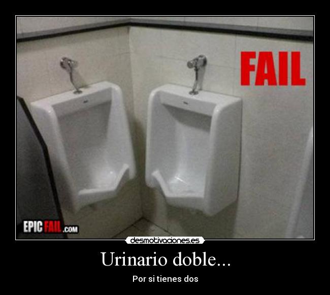 Urinario doble... -