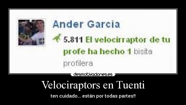 Velociraptors en Tuenti - 
