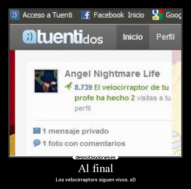 Al final -