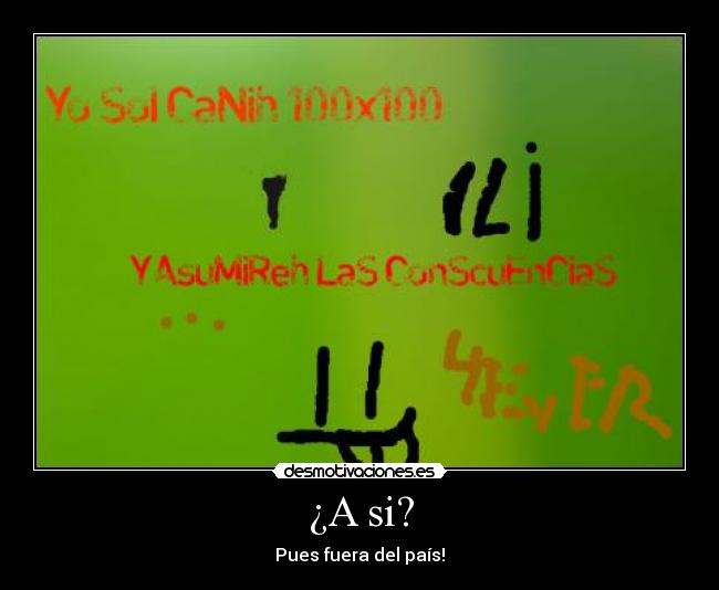 ¿A si? -