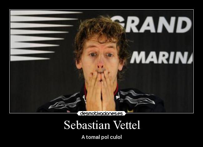carteles sebastian vettel desmotivaciones