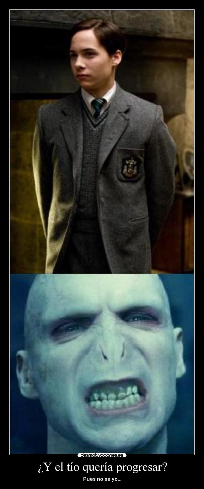 carteles tom riddle voldemort desmotivaciones