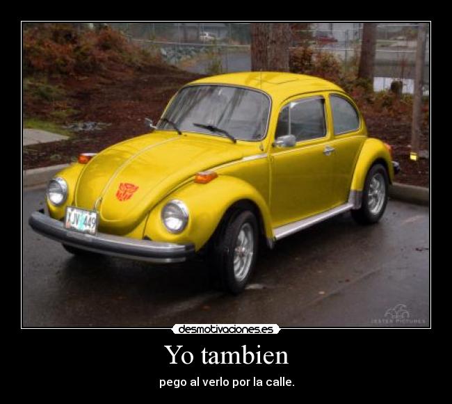 Yo tambien - pego al verlo por la calle.