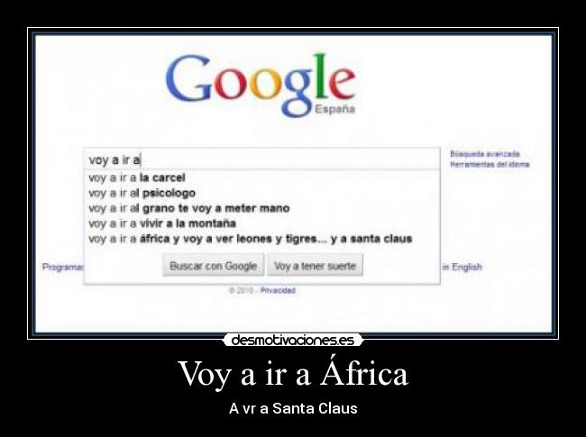 Voy a ir a África - A vr a Santa Claus